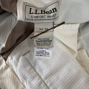 L.L.Bean taupe Comfort Waist Cotton Pants
